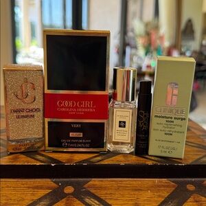 Carolina Herrera Good Girl Very, I Want Choo & 3 Samples